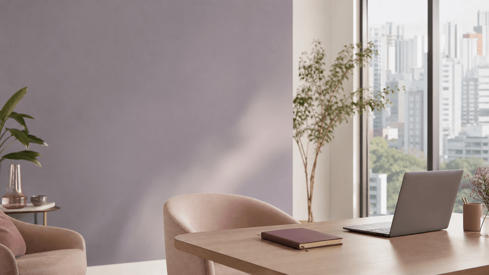 Ambiente de atendimento contemporâneo e acolhedor